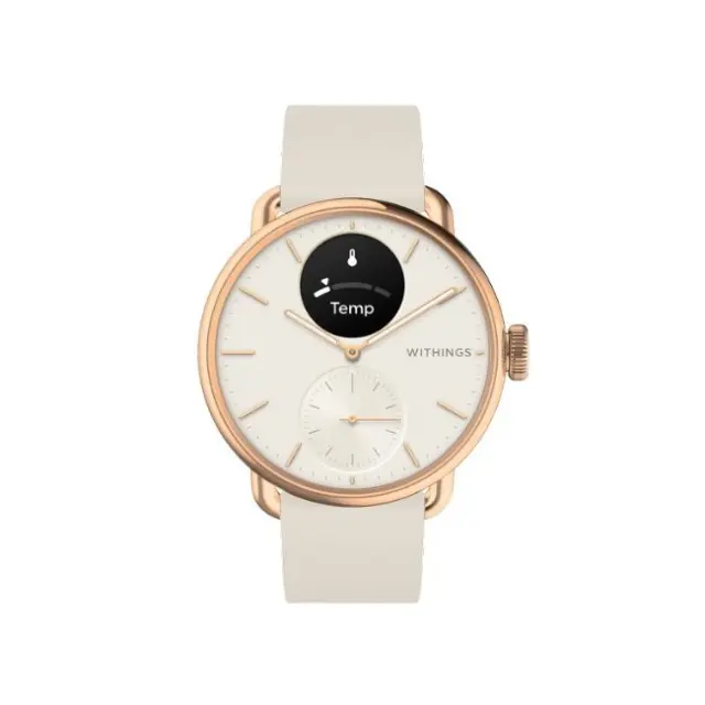 WITHINGS Scanwatch 2 38mm με Ηλεκτροκαρδιογράφημα, Καρδιακό Παλμό + Οξύμετρο Rose Gold 2