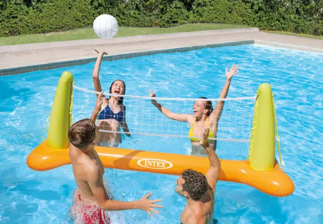 Intex Pool Volleyball Game Φουσκωτό Πλωτό Γήπεδο Πετοσφάιρισης Με Μπάλα & Δύο Αντίβαρα Για Σταθερότητα - 239x64x91εκ. - 6+Χρ. 2