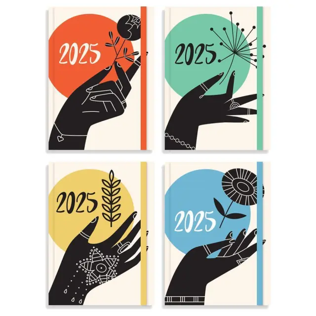 Ημερολόγιο Ημερήσιο 2025 12*17εκ. 4 σχέδια Hands / 0586116 (Διακάκης)