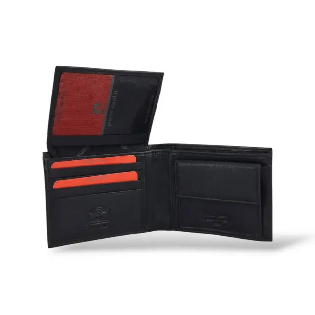 Ανδρικό Πορτοφόλι RFID Γνησιο Δέρμα Pierre Cardin 8806-TILAK142. Μαύρο 3