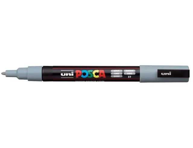 Μαρκαδόρος Σχεδίου Uni Posca PC-3M με πάχος μύτης 0.9-1.3mm - GreyPC-3M(E) - ΓKPI