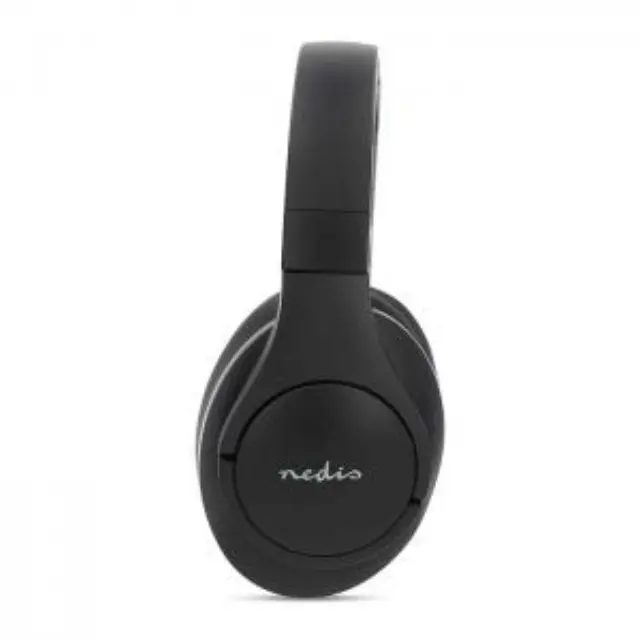 Ασύρματα over-ear ακουστικά με σύνδεση Bluetooth, μικρόφωνο και υβριδική λειτουργία ακύρωσης θορύβου, σε μαύρο χρώμα. 3