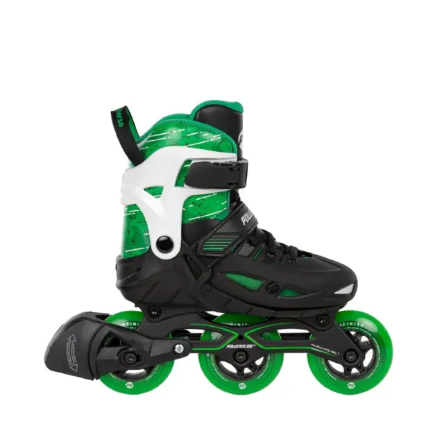 Powerslide Phuzion Universe Green - Ρυθμιζόμενου μεγέθους πράσινα inline rollers παιδικά - 37-40
