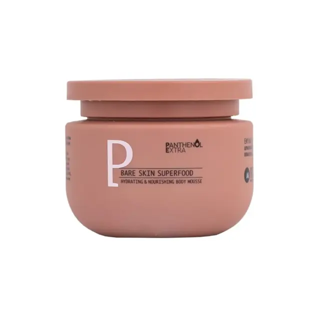 Panthenol Extra Bare Skin Superfood Body Mousse Ενυδατικό Mousse Σώματος για Ξηρές & Αφυδατωμένες Επιδερμίδες, 250ml