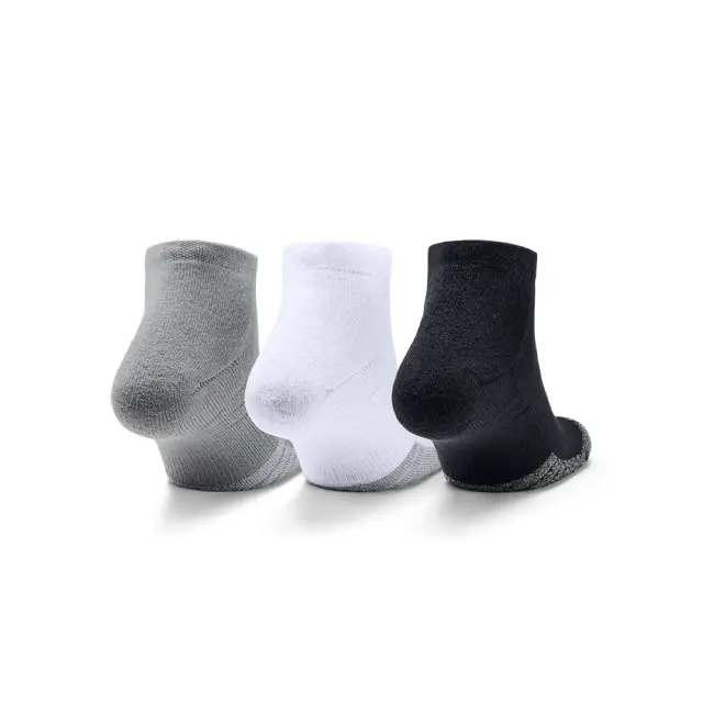Under Armour Adult Unisex Heatgear Locut Ankle 3 Pair Socks Μαύρο - Άσπρο - Γκρι 1346753-035 (Under Armour) 2