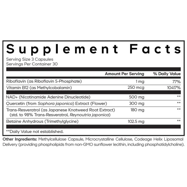 Codeage Liposomal NAD+ ULTRA 2