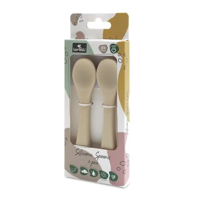 Lorelli Κουτάλια Σιλικόνης 2T. Natural Beige 10230690005 2