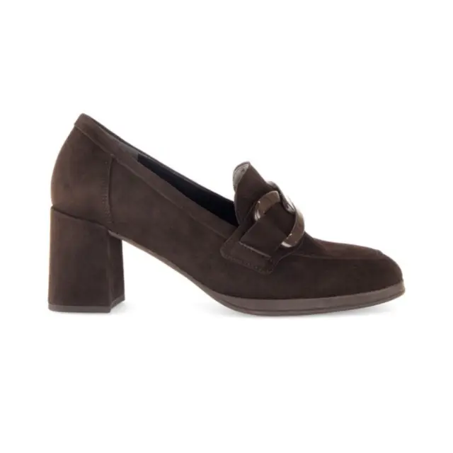 Gabor Μοκασίνια-Loafers Γυναικείο δέρμα Nubuck Καφέ GAB/55291 18-CHOCOLATE