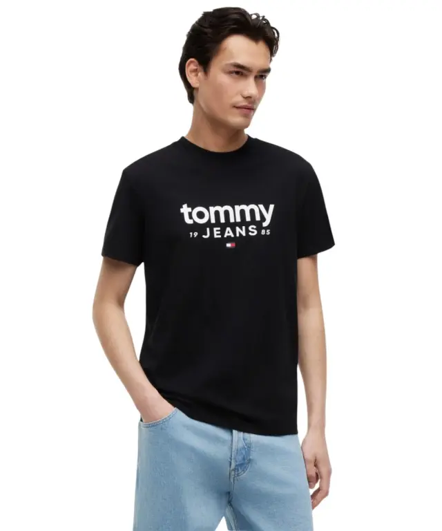 Tommy Hilfiger - Ανδρικό T-shirt Graphic Regular Fit DM0DM23376-BDS Μαύρο