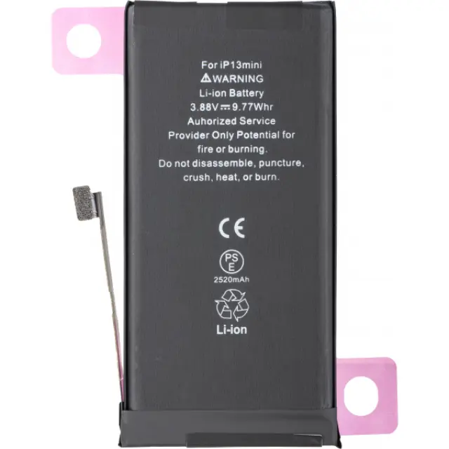 High Capacity Diagnostic Battery for iPhone 13 Mini 2520 mAh