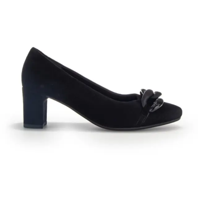 Gabor Γόβες Γυναικείο δέρμα Nubuck Μαύρο GAB/32153 47-SCHWARZ