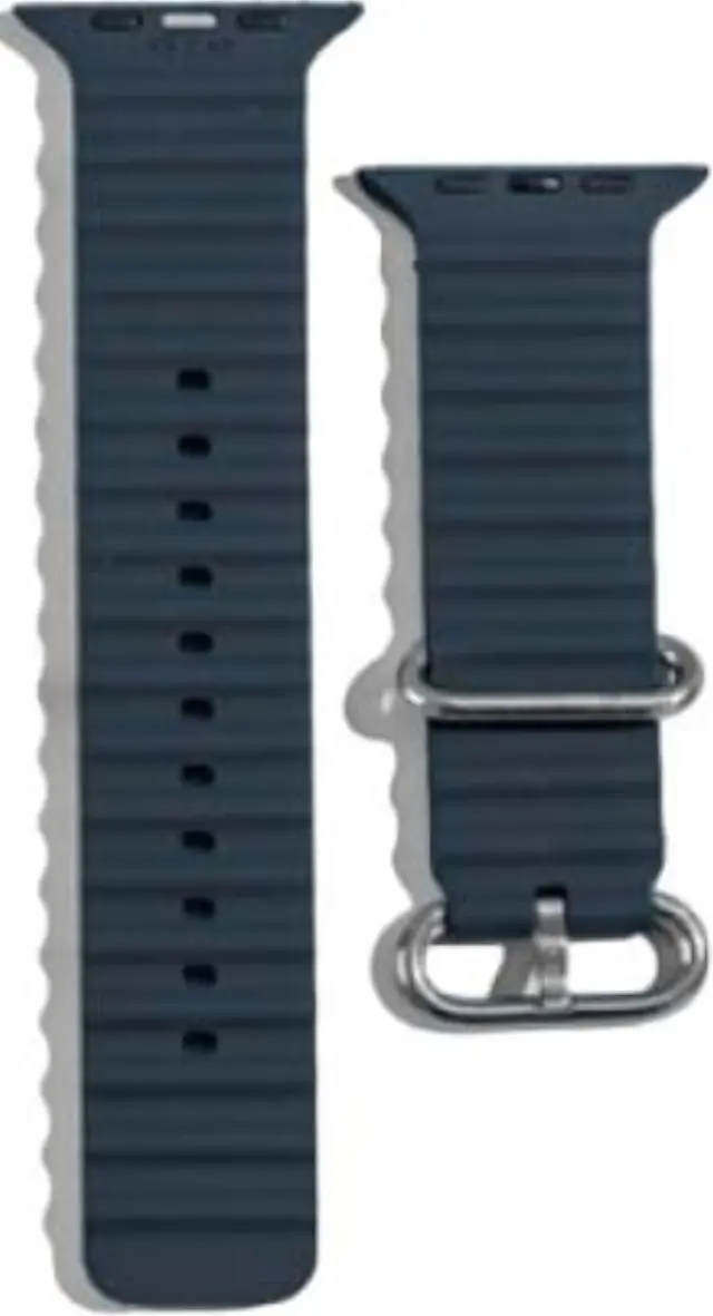 XO BT02A Marine Λουράκι Ρολογιού Σιλικόνης Universal 38/40/41mm Γκρι-Μπλε 16.001.0164