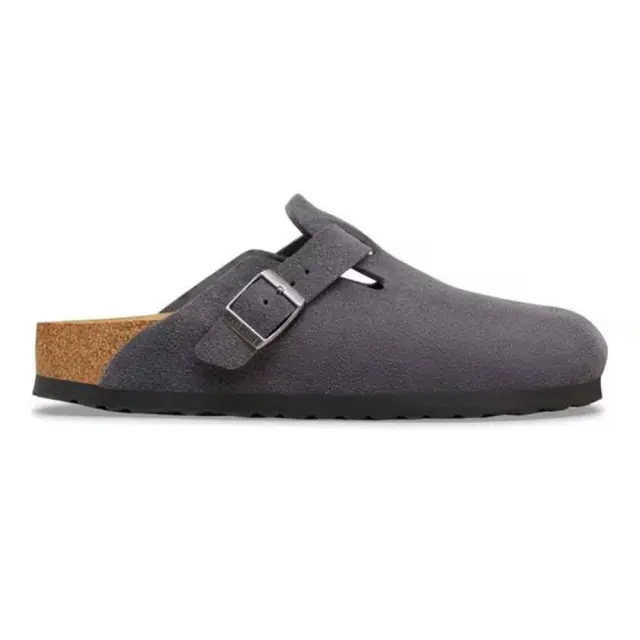 Birkenstock Σαμπώ Επαγγελματικό δέρμα suede Γκρί BIR/BOSTON 1031678 CHARCOAL - 45