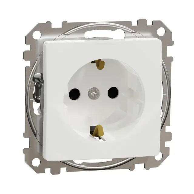 Sedna Design & Elements, SSO Side earth Shut Screwless, white