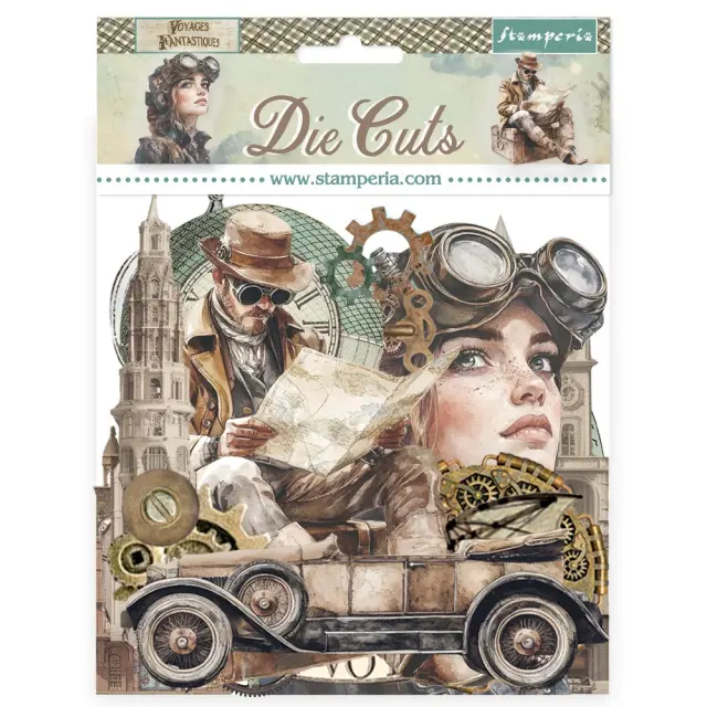 Die Cuts Stamperia, Voyages Fantastiques