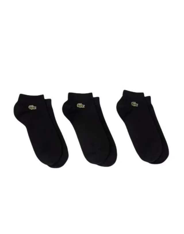 Unisex Κάλτσες Lacoste 3 Ζεύγη RA2917-8MV Μαύρο - 35-38