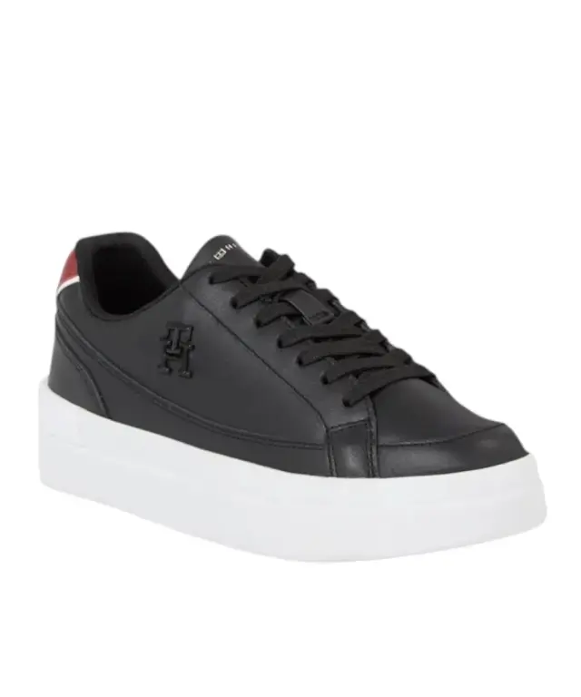 Tommy Hilfiger - Γυναικεία Sneaker Th Elevated Court FW0FW07568-BDS Μαύρο 3