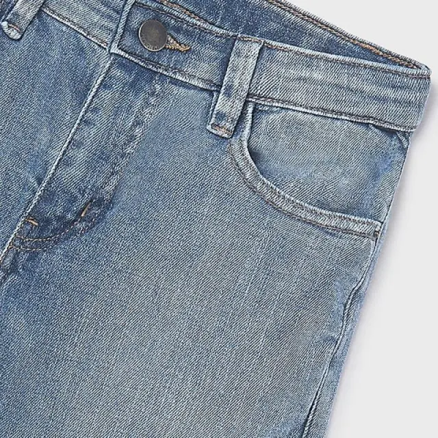 Junior 10 έως 18 ετών Παντελόνι τζιν regul fit βασικό πετροπλυμένο τζιν - 12Ε 2