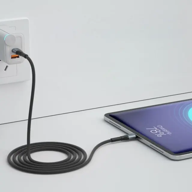 3mk® -USB 2.0 Cable USB-C male USB-C 100W PD Μαύρο /3m. 2