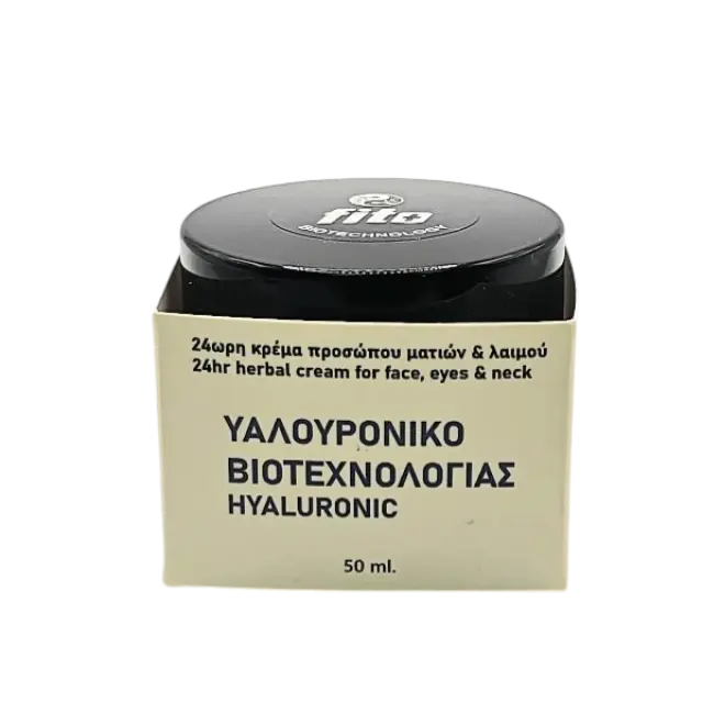 Fito+ Υαλουρονικό Βιοτεχνολογίας 24ωρη Φυτική Κρέμα Προσώπου, Ματιών & Λαιμού 50ml