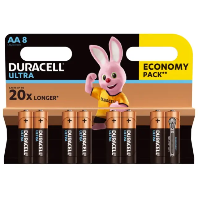 Duracell Ultra Αλκαλικές Μπαταρίες AA 1.5V 8τμχ