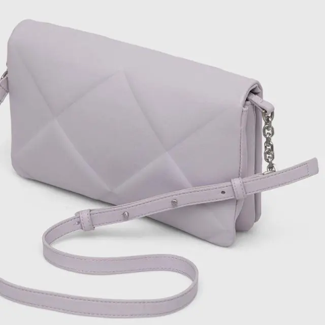Calvin Klein - Γυναικεία Τσάντα Ck Re-Lock Quilt K60K611021-VDQ Λιλά 2