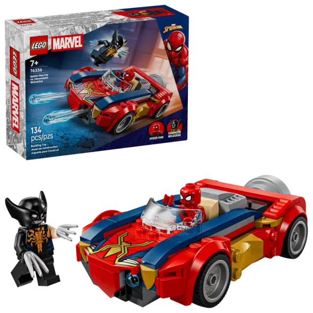 LEGO® Marvel Spider-Man Car vs. Venomized Wolverine για 7+ Ετών 134τμχ - 76336 2