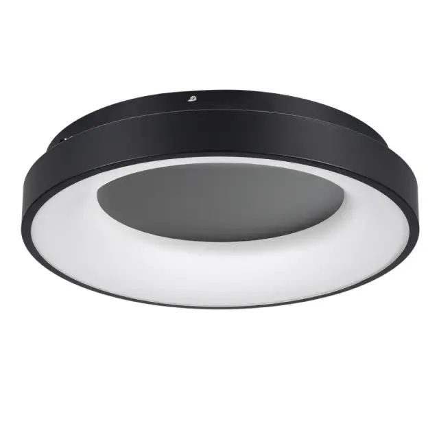 SALEM LED Φωτιστικό Οροφής CCT με Χειριστήριο Dimmable 75Watt Μαύρο Ματ KLV-101-0277 3