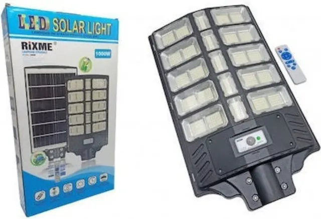 Rolinger RZ-1000W Ηλιακό Φωτιστικό Δρόμου με Αισθητήρα Κίνησης IP67 49375183
