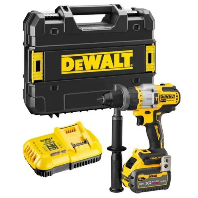 Dewalt DCD999X1 - Κρουστικό Δραπανοκατσάβιδο Μπαταρίας 18V XR Li-Ion με 1 Μπαταρία 9Ah (1x 9Ah) + Φορτιστή + Κλίπ ζώνης + Βαλίτσα