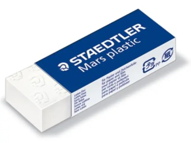 Staedtler Γομa Mars Plastic Μεγαλη Λευκη (131120526-131526500) Λευκό