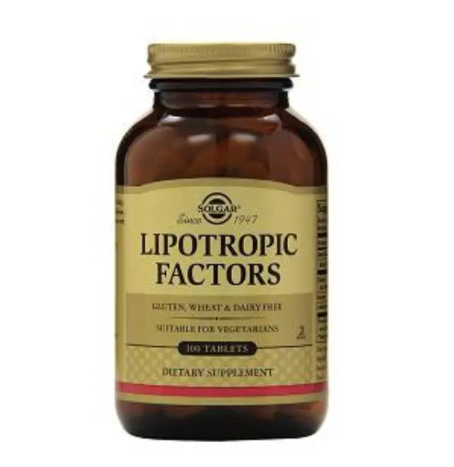 Solgar Lipotropic Factors Συμπλήρωμα Διατροφής που Συμβάλλει στη Διάσπαση του Διατροφικού Λίπους και Βοηθά στη Διατήρηση του Φυσιολογικού Βάρους, 100tabs