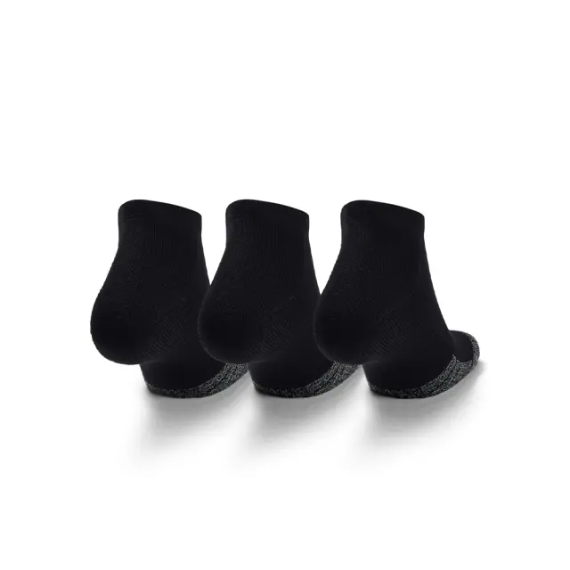 Under Armour Adult Unisex Heatgear Locut Ankle 3 Pair Socks Μαύρο 1346753-001 (Under Armour) - Medium 2