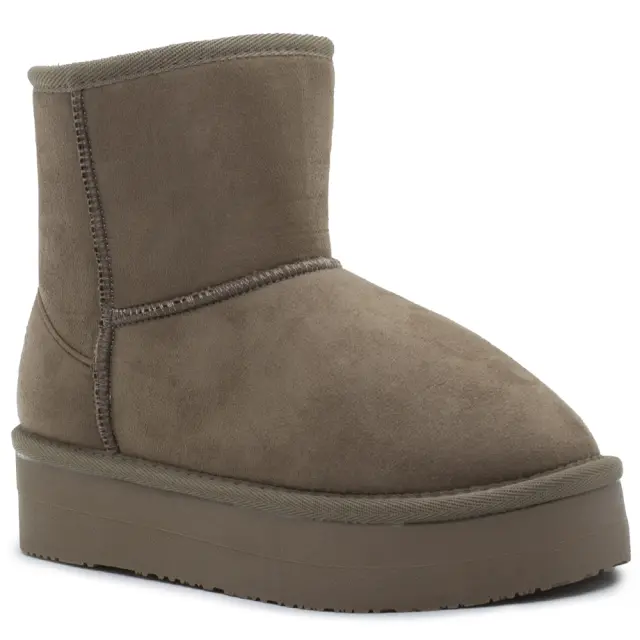 Μπότα B&W Taupe με γούνα BWSH543001 - 40 2