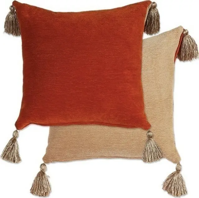 ΜΑΞΙΛΑΡΙ ΔΙΑΚΟΣΜΗΤΙΚΟ LIVING TANGER 45X45 NEF NEF - ORANGE/BEIGE