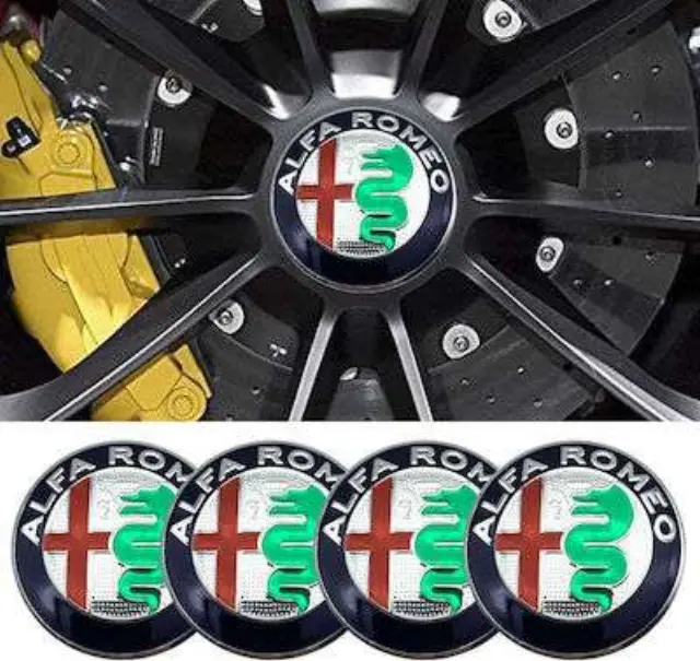 Καπάκια ζάντας ALFA ROMEO 6cm 4τμχ ΟΕΜ
