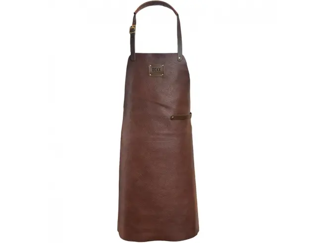Δερμάτινη Ποδιά Λαιμού Doxx Amsterdam Smooth Leather Apron με ρυθμιζόμενα λουράκια και διαστάσεις 80x58cm - ChestnutSL.AP-001-CHESTNUT