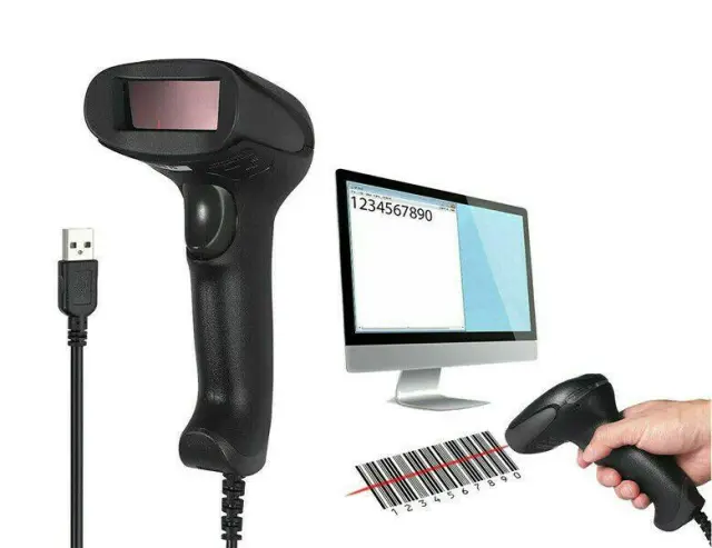 Andowl Scanner Χειρός Ενσύρματο με Δυνατότητα Ανάγνωσης 1D Barcodes 2
