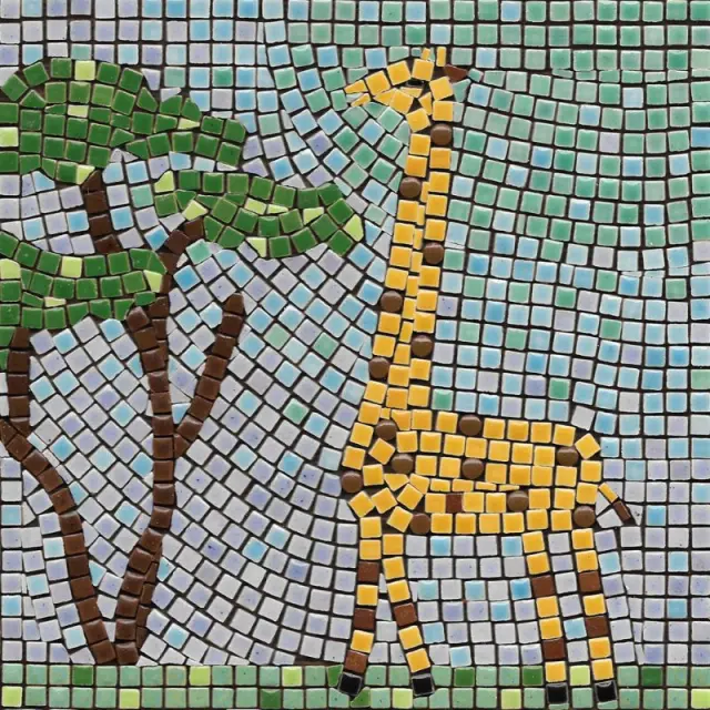 Σετ Με Μίνι Κεραμικές Ψηφίδες 20x20cm, Giraffe