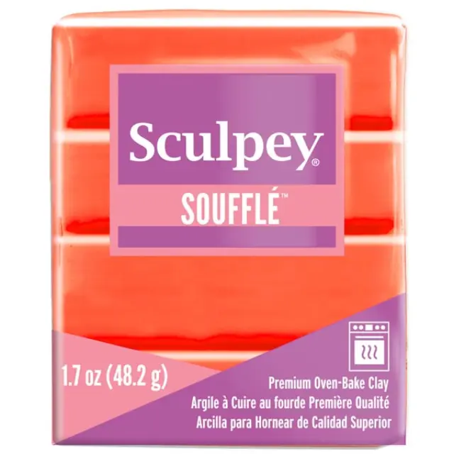 Πηλός Κοσμημάτων Sculpey Souffle - 6009 Mandarin - 48gr