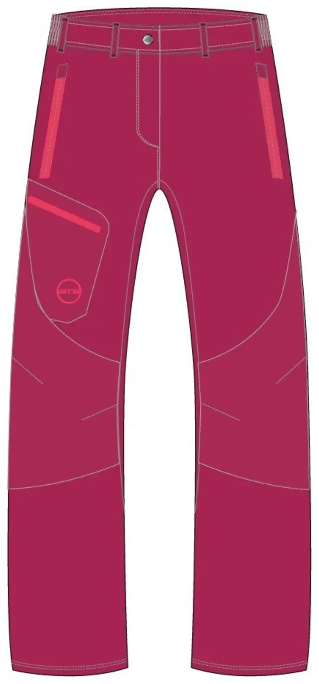 Γυναικείο Παντελόνι Pants Outdoor Pietri 605221L Plum GTS - 605221L-80 - 42 3