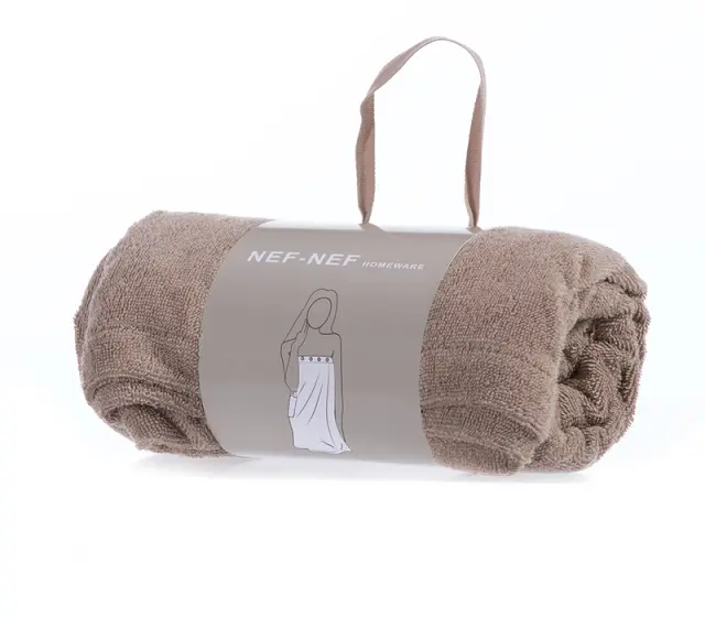 Πετσέτες Παρεό Σώματος 80x146 Nef-Nef Homeware Sandy Mocca