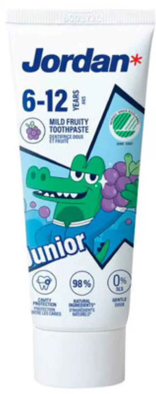 Jordan Παιδική Οδοντόκρεμα Junior με γεύση Mild Fruity για παιδιά από 6-12 Ετών 50ml