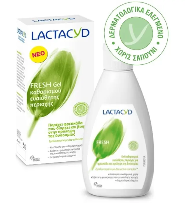 Lactacyd Extra Fresh Gel Καθαρισμού Ευαίσθητης Περιοχής με Δροσιά & Προστασία 200ml