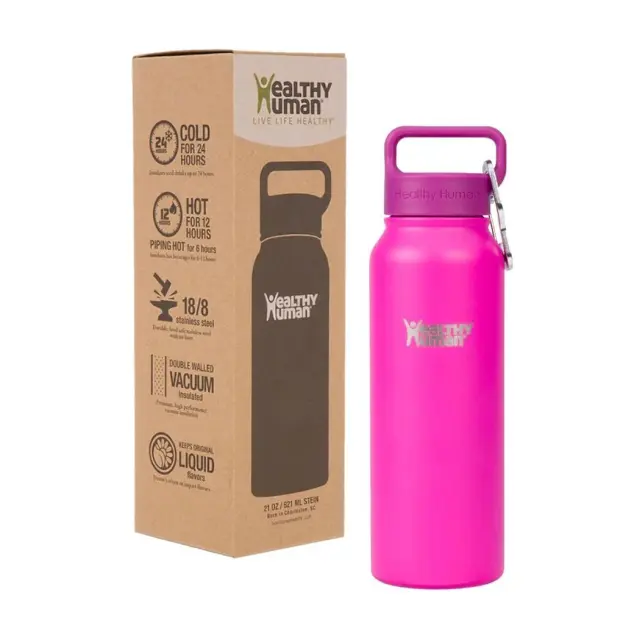 Ανοξείδωτο θερμός HH-SO688 21oz (621ml) - Stein Bottle Poppin Pink Healthy Human 2