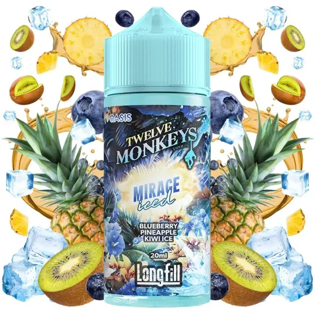 Oasis Mirage Iced 20ml (120ml) - Twelve Monkeys Flavorshots
