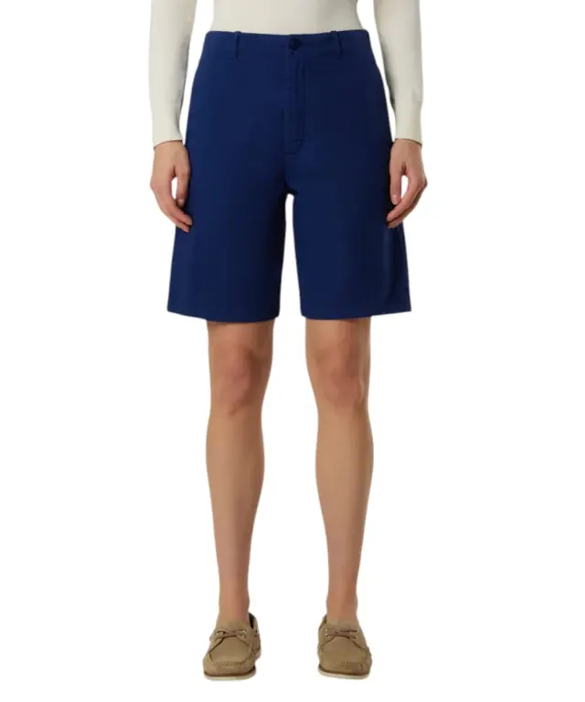 North Sails - Γυναικεία Βερμούδα High-waisted chino 074792-000-0805 Μπλε Σκούρο 2