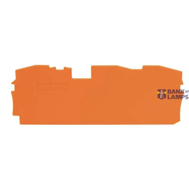 2016-1392 End and intermediate plate; 1 mm thick; orange