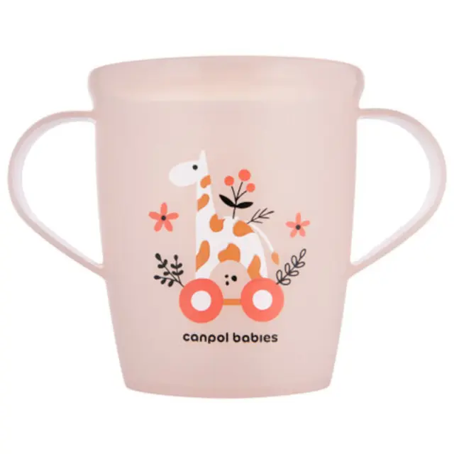 Ανοιχτό Κύπελλο με Λαβές 250 ml Toys Canpol Coral 2/101