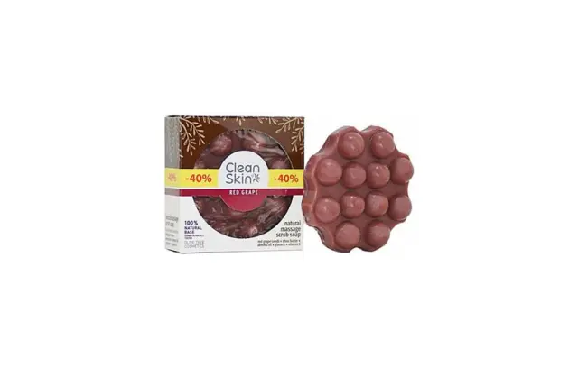 Clean Skin Natural Massage Scrub Soap Πούδρα από Φύκια, Βούτυρο Καριτέ, Αμυγδαλέλαιο, Γλυκερίνη και Βιταμίνη Ε